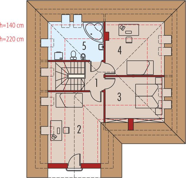 Poddasze projektu Agnes G1
