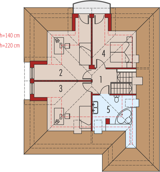 Poddasze projektu Aja G1