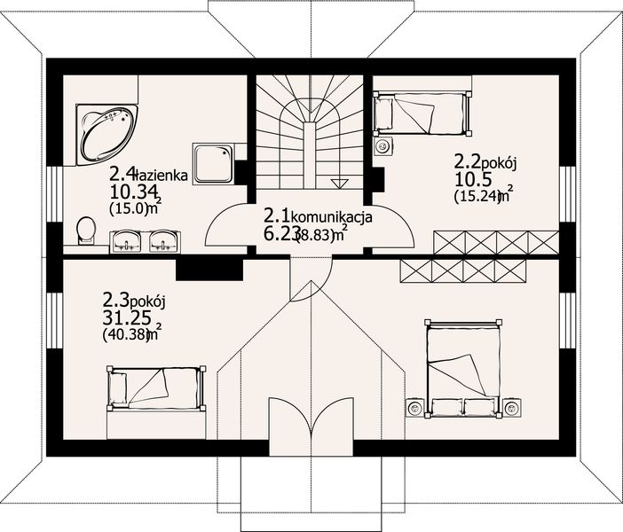 Poddasze projektu Jaworzynka dws 4