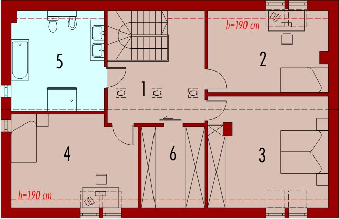 Poddasze projektu Antonia