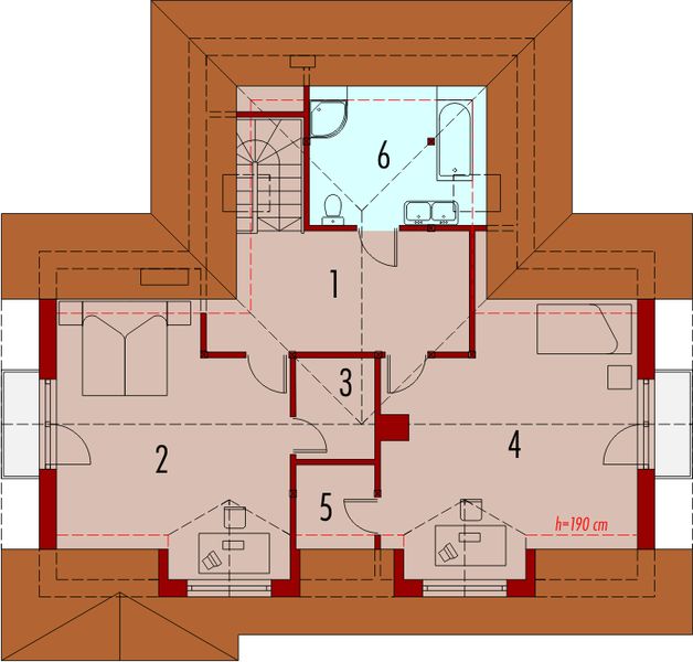 Poddasze projektu Antosia