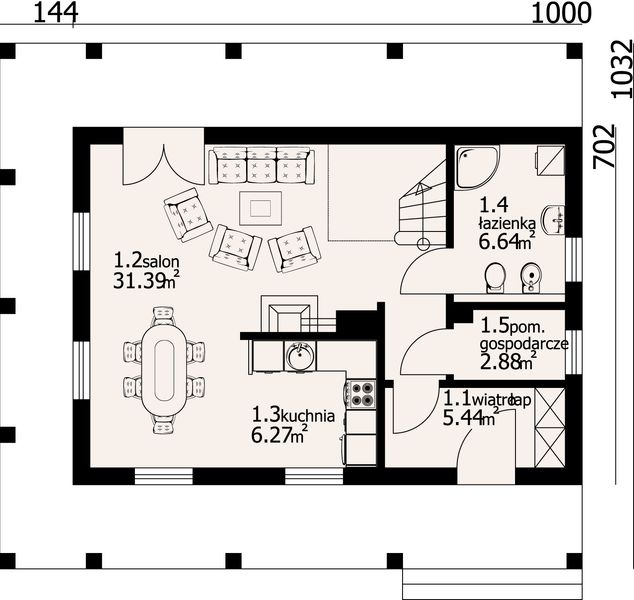Parter projektu Dom mazurski dw-01