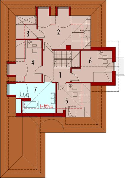 Poddasze projektu Berta G1