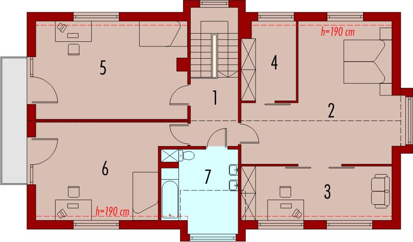 Poddasze projektu Klotka G2