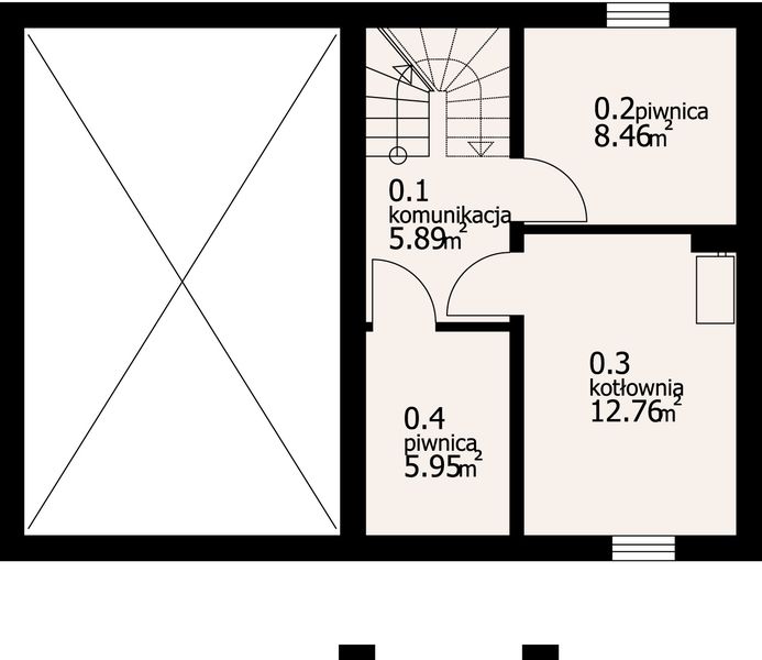 Piwnica projektu Działoszyce 9