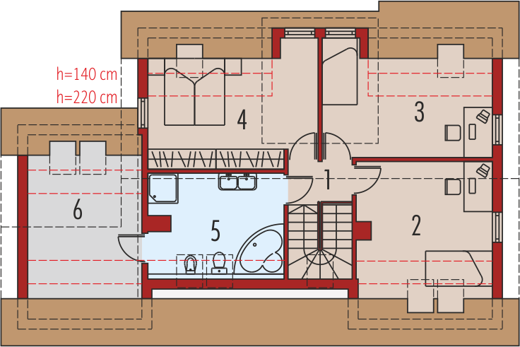 Poddasze projektu Kopciuszek G1