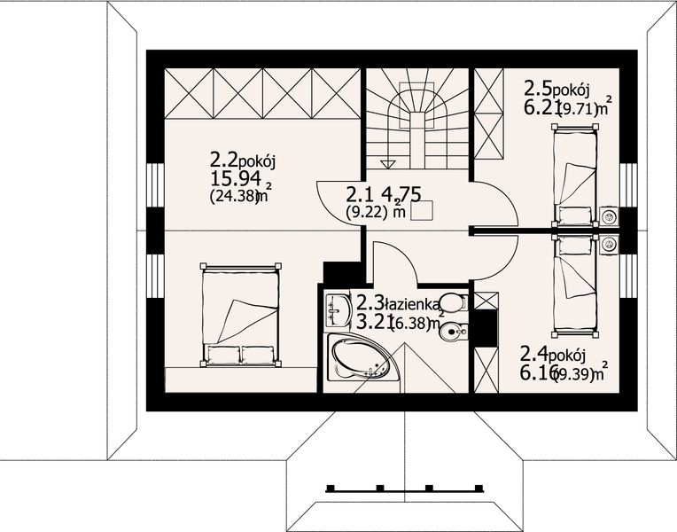 Poddasze projektu Zawoja dw 11-01