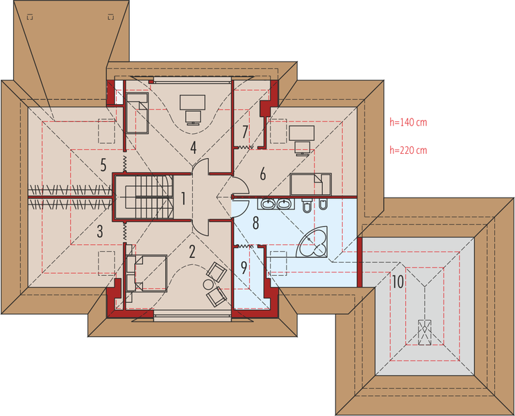 Poddasze projektu Kora G2