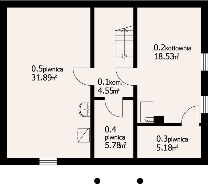 Piwnica projektu Jaworze p-01