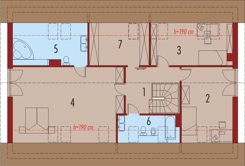 Poddasze projektu Kika G2