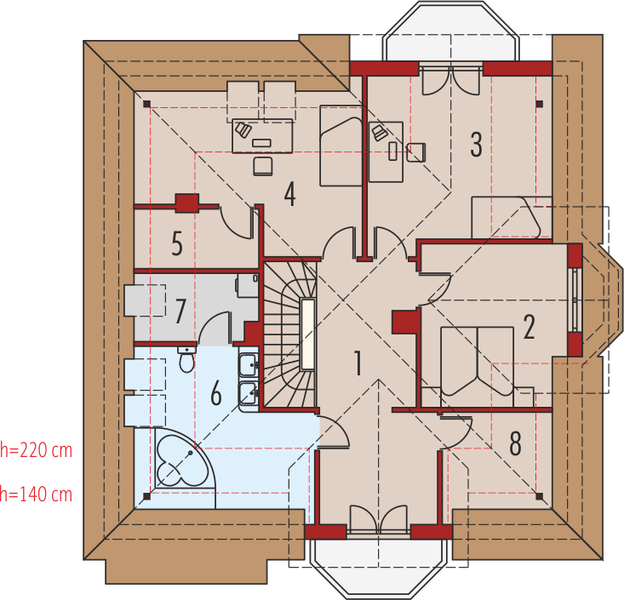 Poddasze projektu Karmina G1