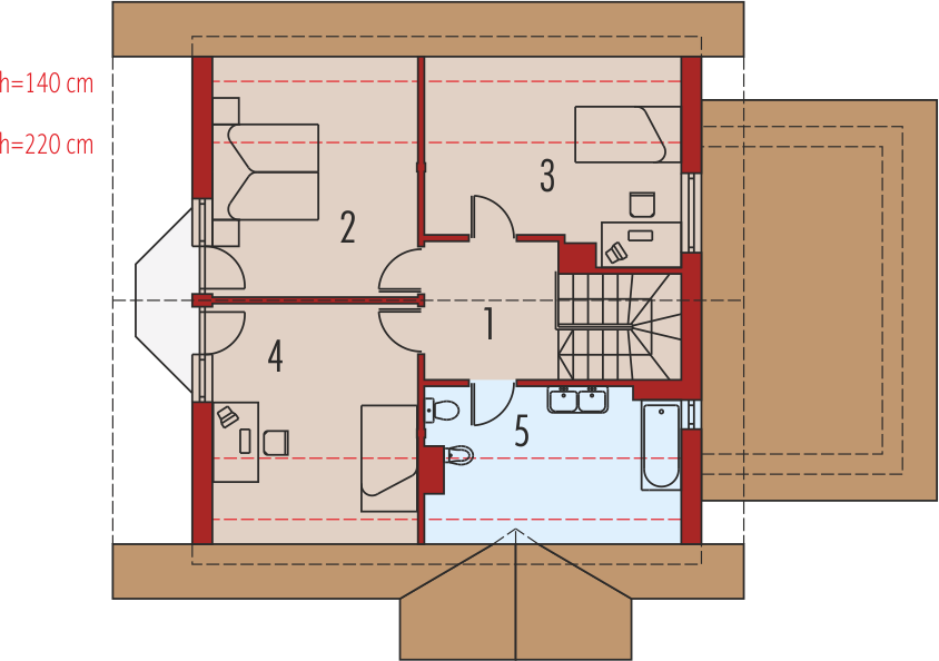 Poddasze projektu Hania G1