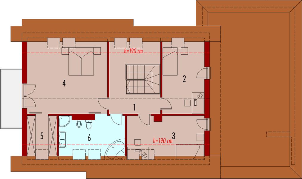 Poddasze projektu Gerda G2