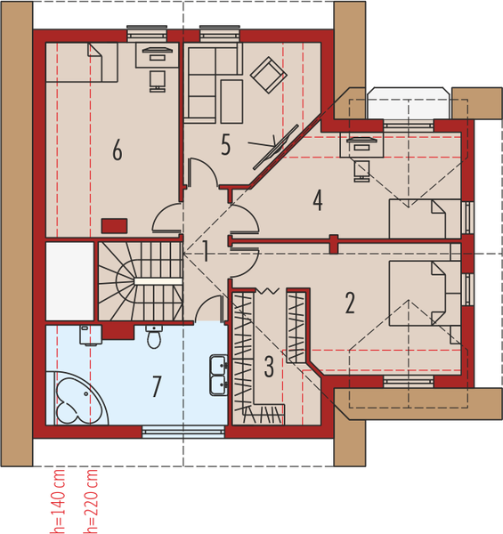 Poddasze projektu Helka