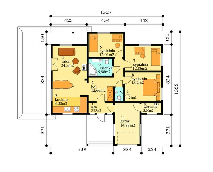 Parter projektu Adela drewniany