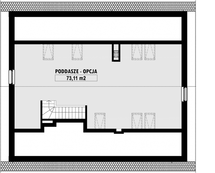 Poddasze projektu E-173