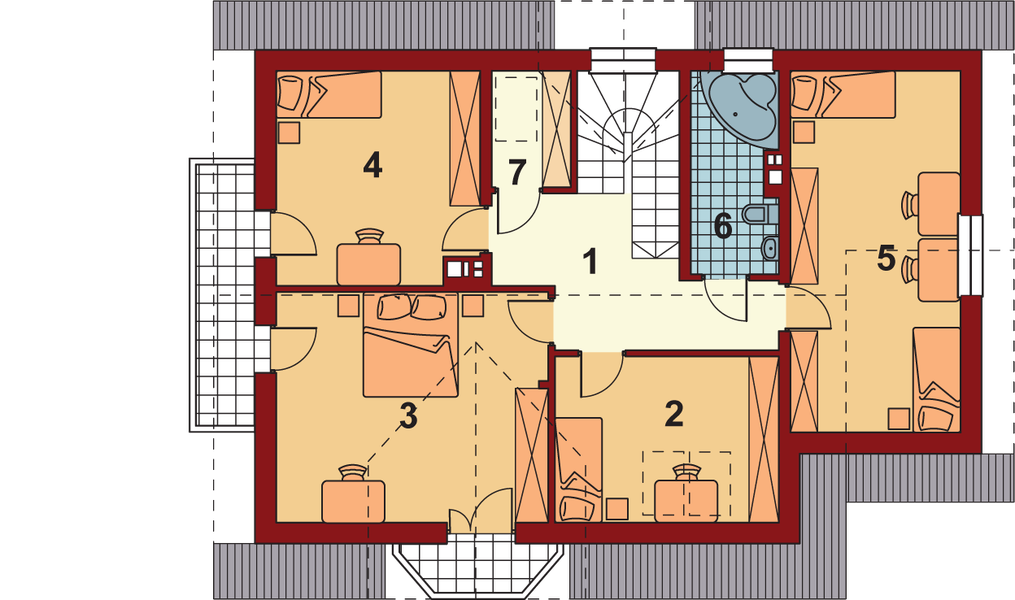 Poddasze projektu Salo II Termo
