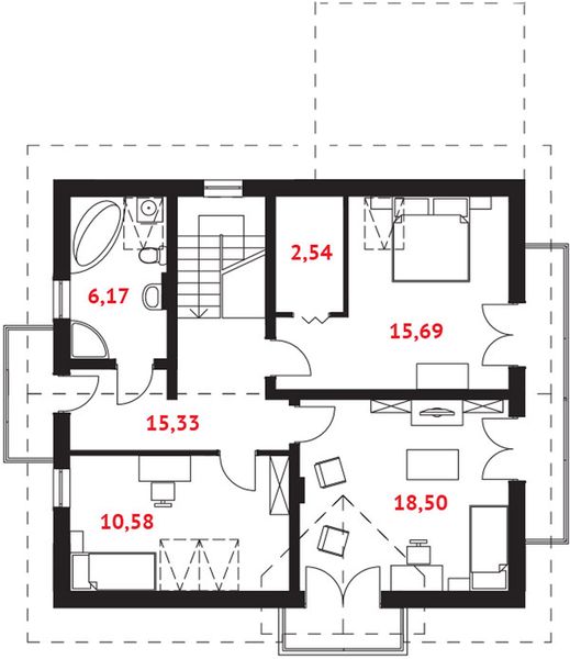 Poddasze projektu Barbados