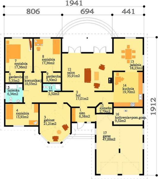 Parter projektu Aurelia drewniany