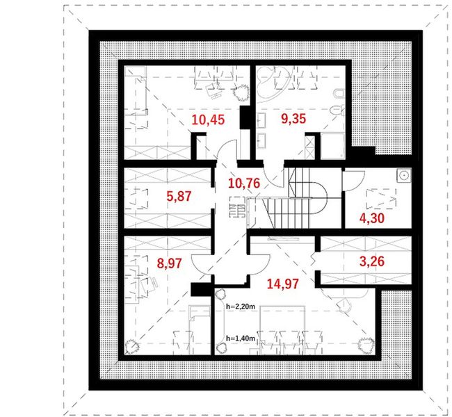Poddasze projektu Kuba