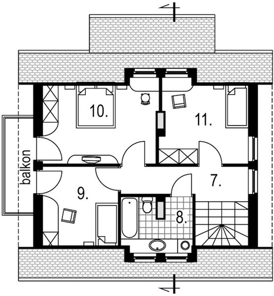 Poddasze projektu Sarna