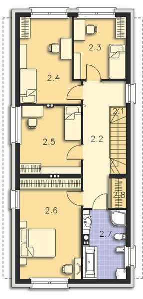 Piętro 1 projektu Luton LMP346