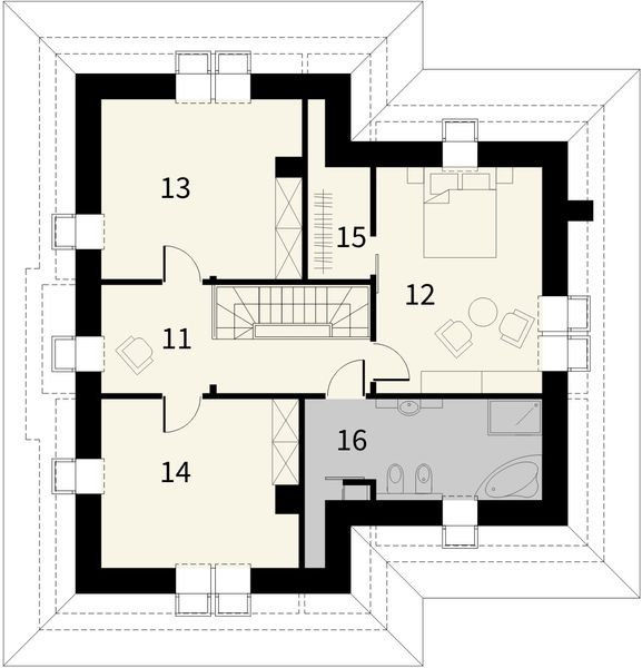 Poddasze projektu Amalfi 2