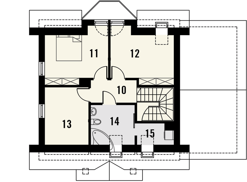Poddasze projektu Lira 3