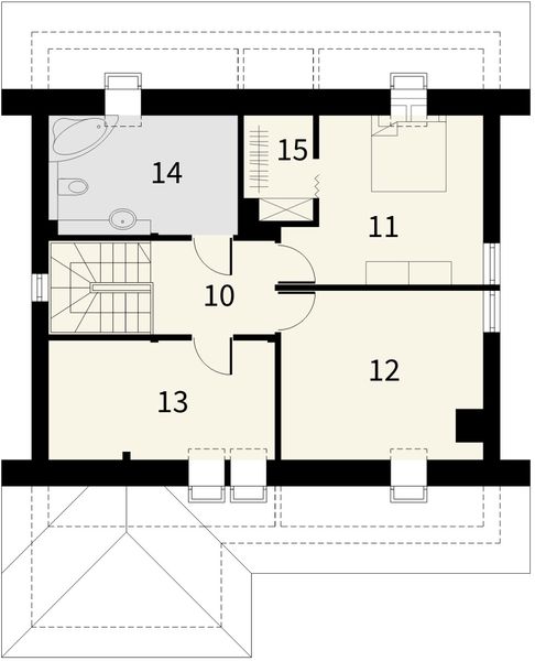 Poddasze projektu Omega 2