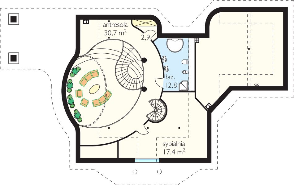 Poddasze projektu Arcadio