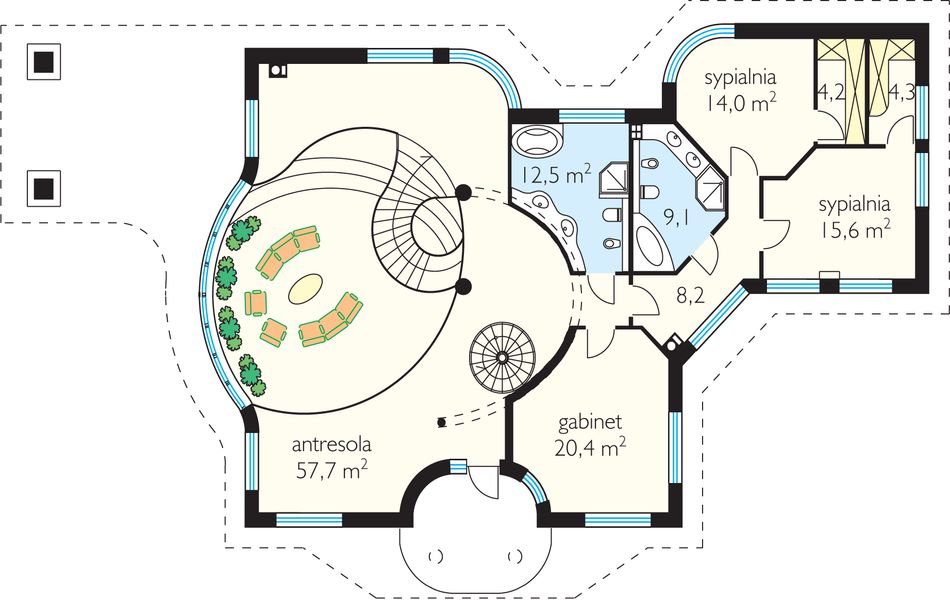 Piętro 1 projektu Arcadio