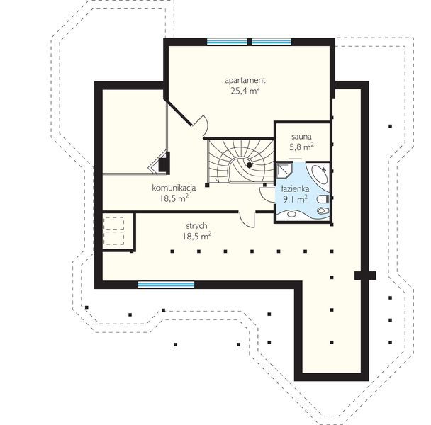 Poddasze projektu Chryzolit 3