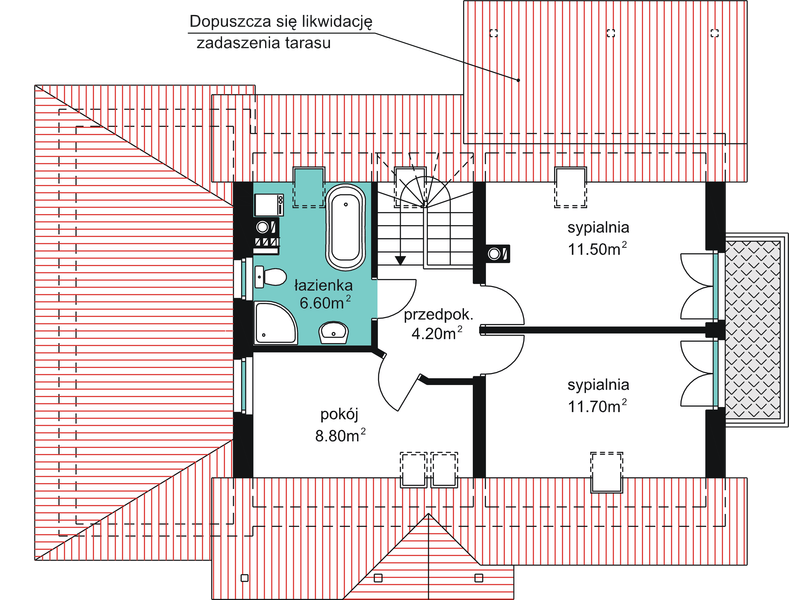 Poddasze projektu BW-09wariant