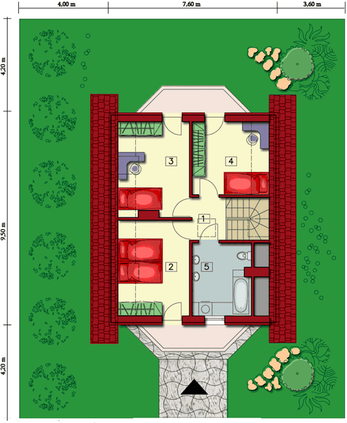 Poddasze projektu Zagajnik fiołków 62