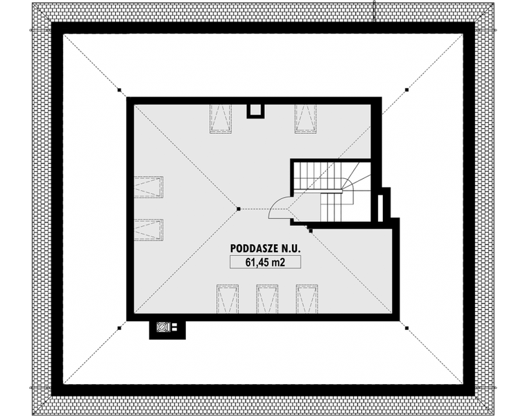 Poddasze projektu E-175