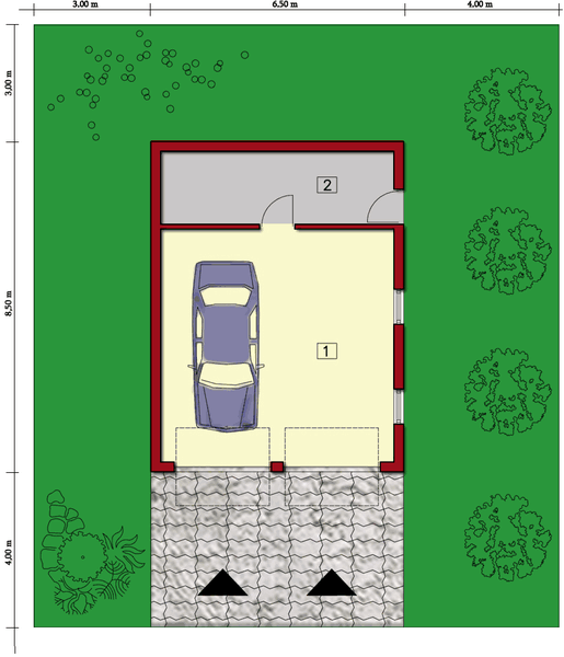Parter projektu Garaż G52