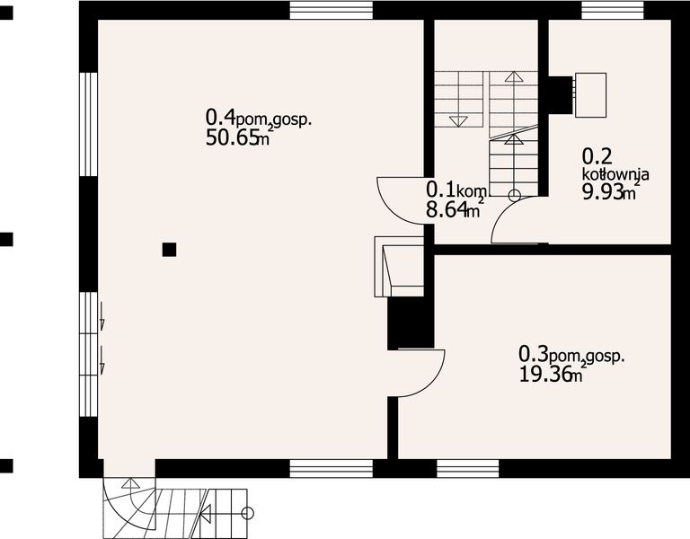 Piwnica projektu Osiek dw 95