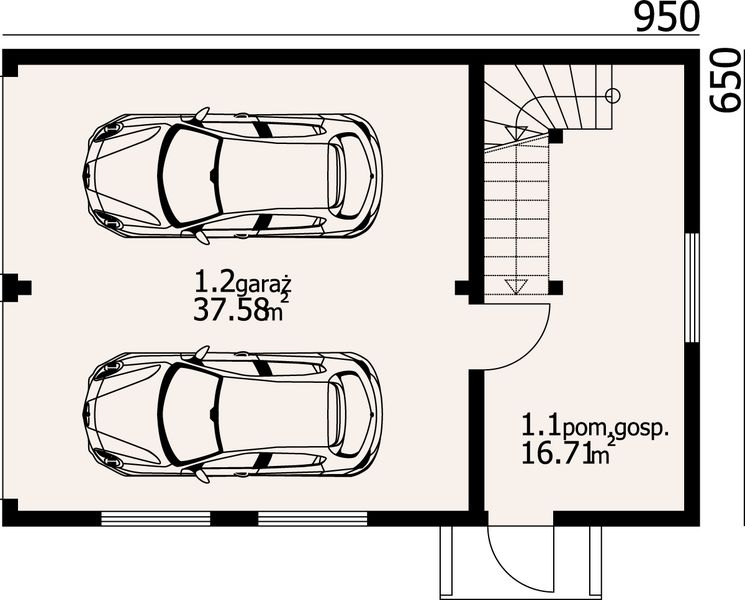 Parter projektu Garaż gds 2-04