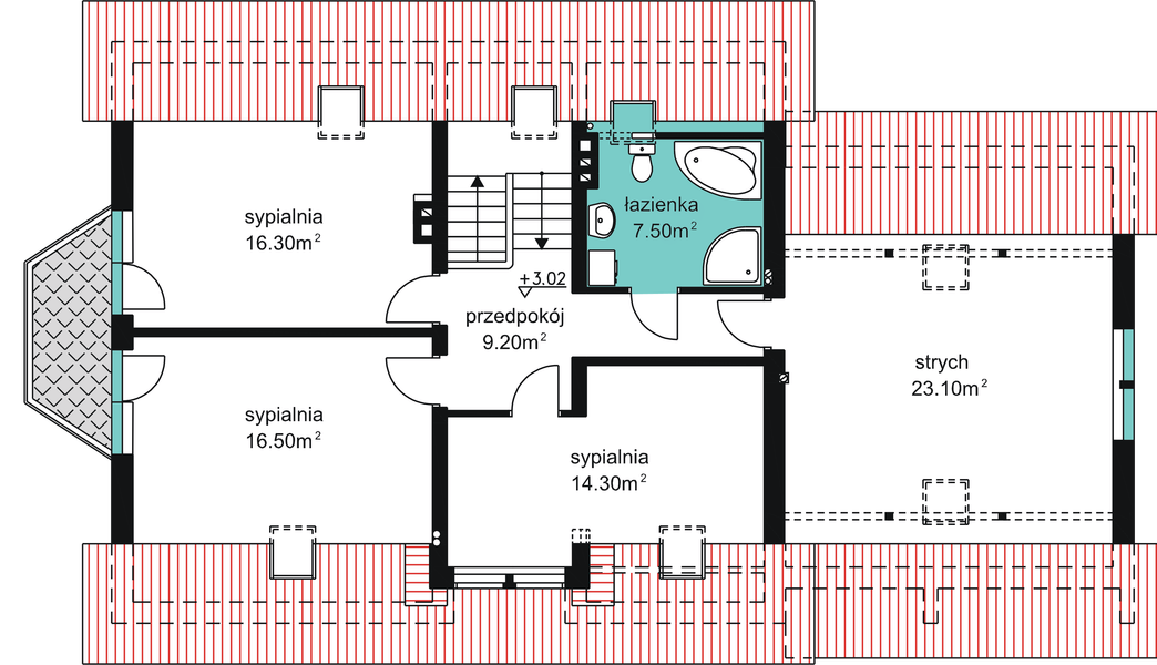 Piwnica projektu W-27.12c z garażem i lok. użytk.