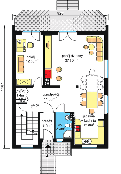 Parter projektu W-52.12a podpiwniczony