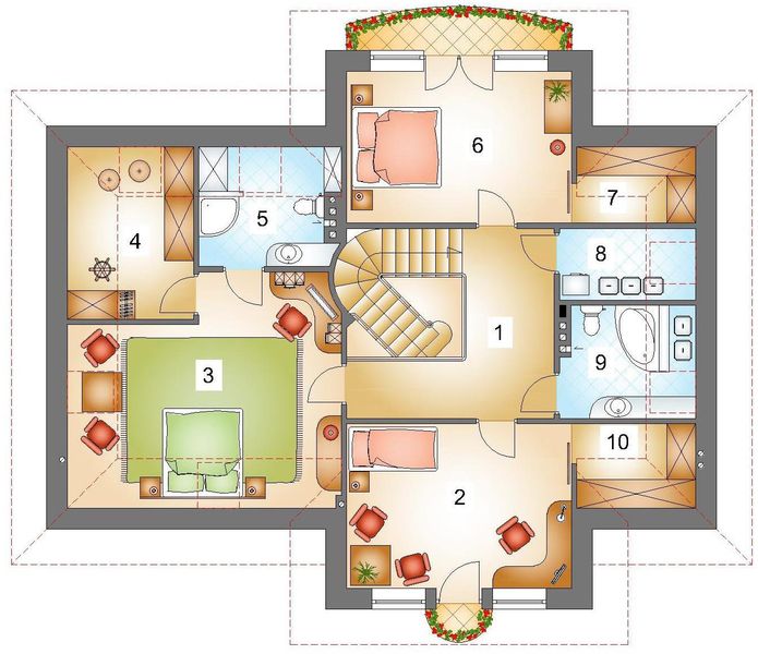 Poddasze projektu JM 105