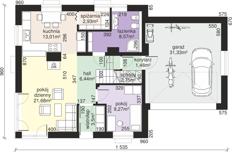 Parter projektu Dom przy Cyprysowej 47