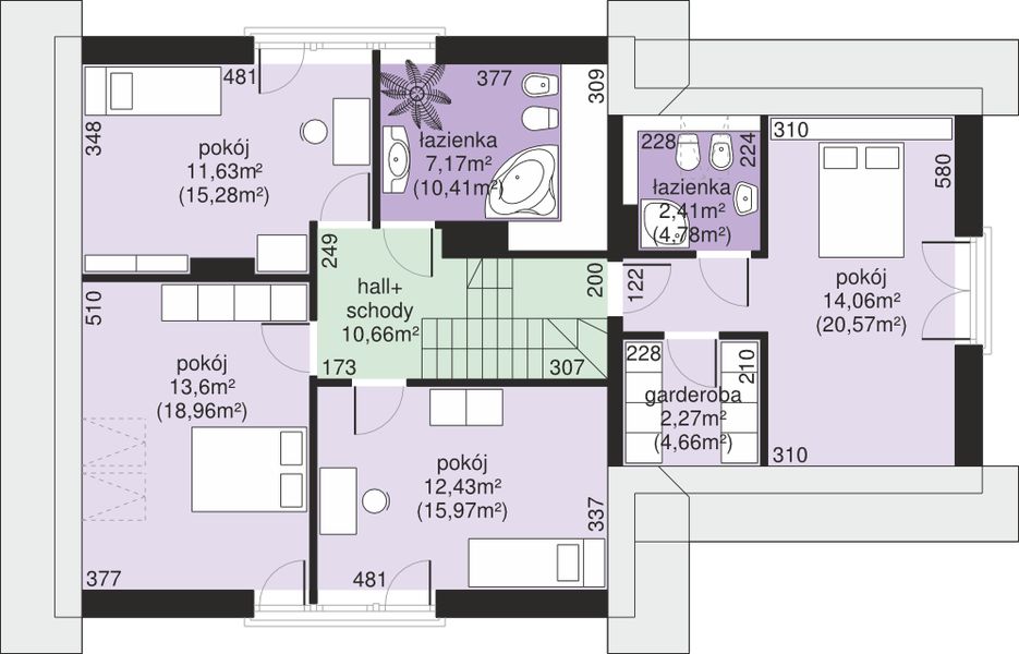 Poddasze projektu Dom przy Cyprysowej 47
