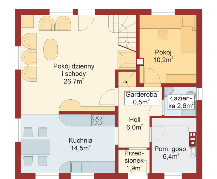 Parter projektu Domek Nieduży (010 BK)