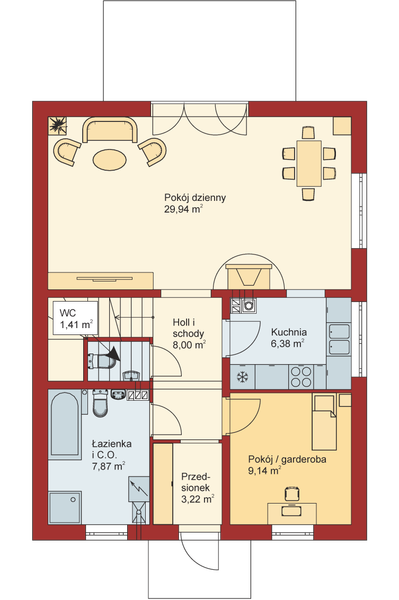 Parter projektu Domek Południowy (015 BK V2)