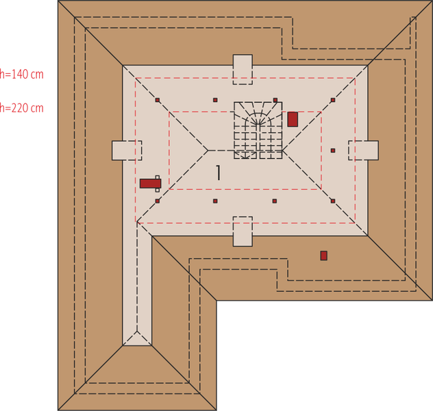 Poddasze projektu Astrid II G1 (mała) energo
