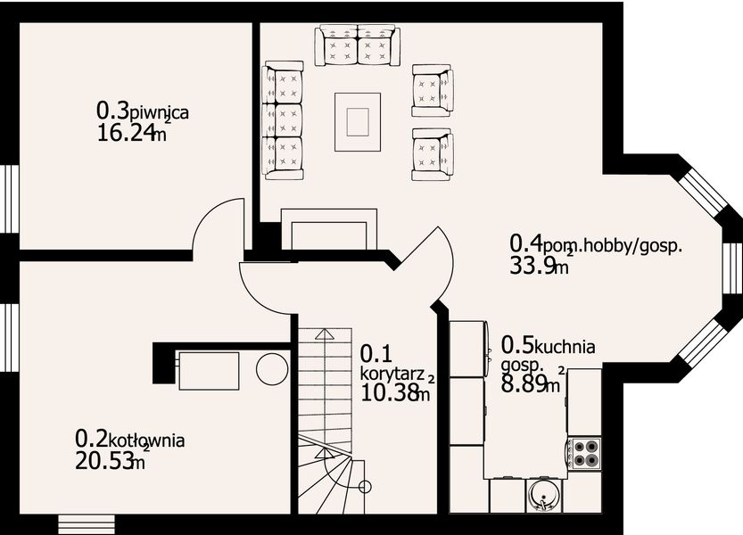 Piwnica projektu Sadowo 9