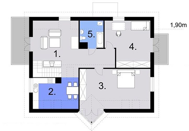 Poddasze projektu WB-1032