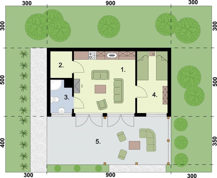Parter projektu KL14 Kuchnia letnia / Budynek gospodarczy