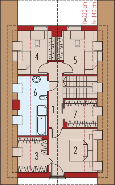 Poddasze projektu Elias G1 energo